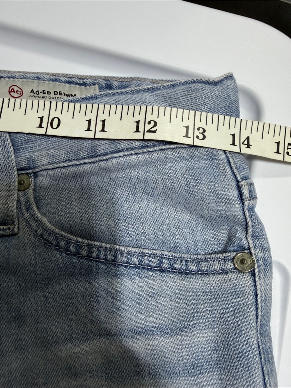 AG Adriano Goldschmied the Nikki Short relaxed skinny Denim cutoff Shorts - 24 - Picture 10 of 10